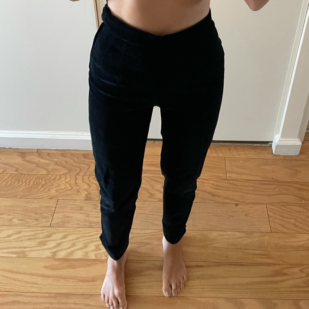 moschino high waisted velvet slacks pants